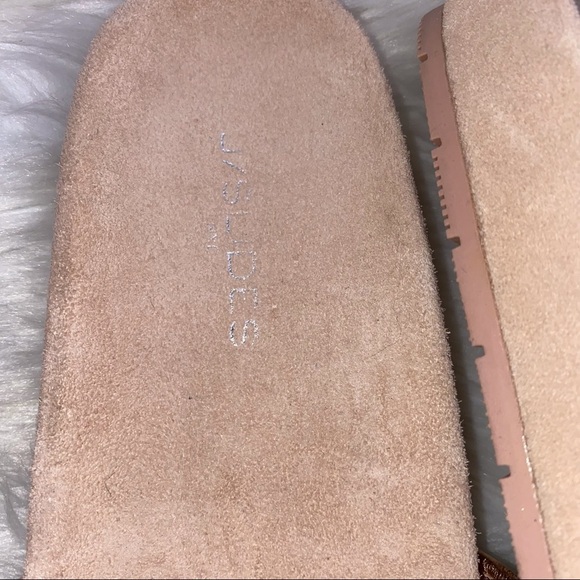 J Slides Copper Metallic Leather Sandals 8.5 M - Picture 4 of 5